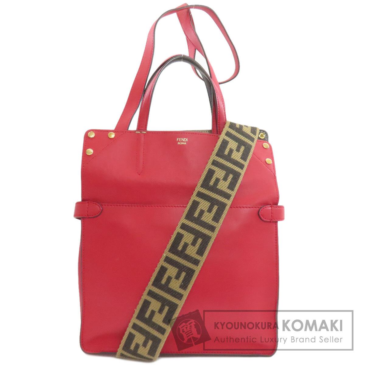 フェンディ フリップ 2WAY ハンドバッグ カーフ レディース 【中古】【FENDI】