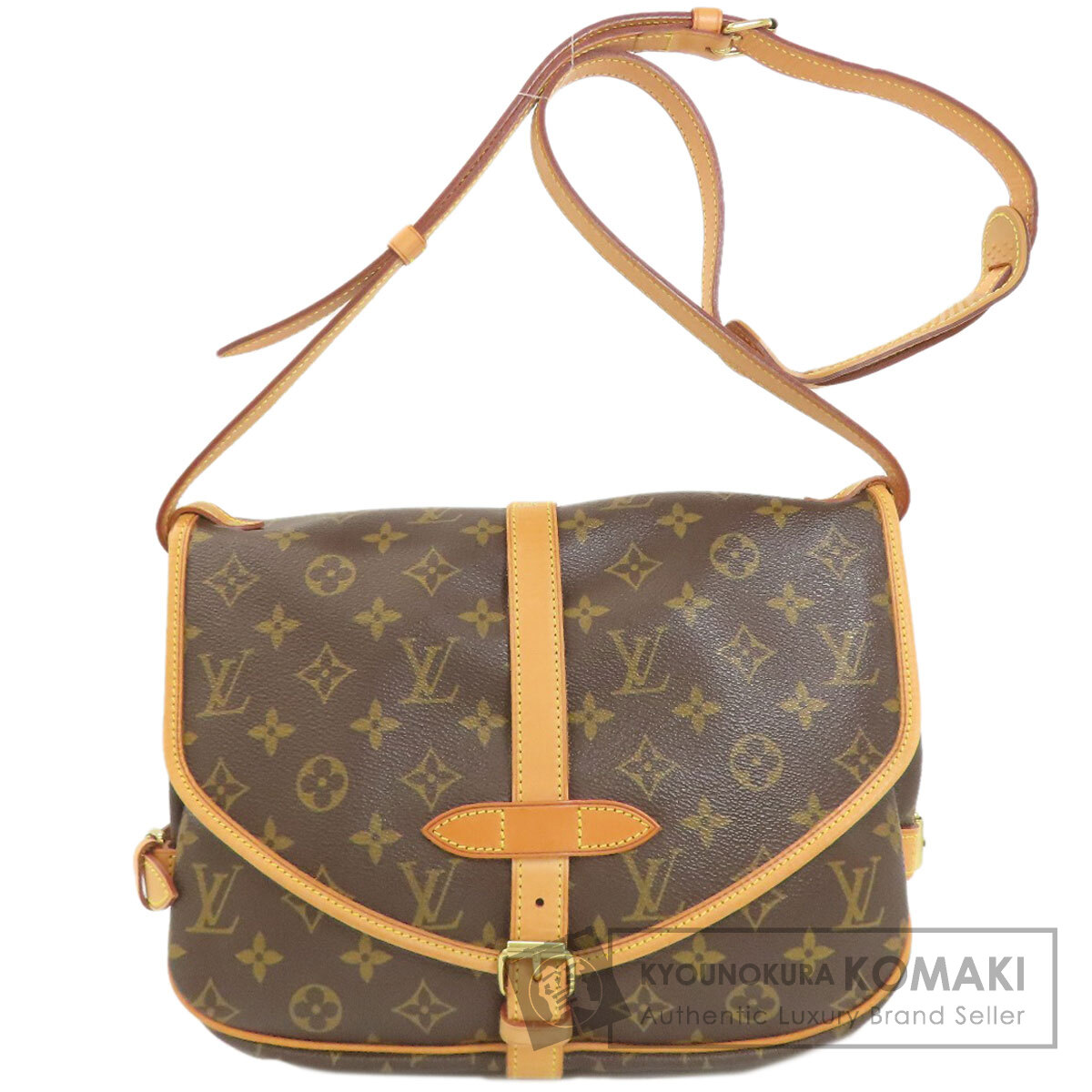 ルイヴィトン M42256 ソミュール30 ショルダーバッグ モノグラムキャンバス レディース 【中古】【LOUIS VUITTON】