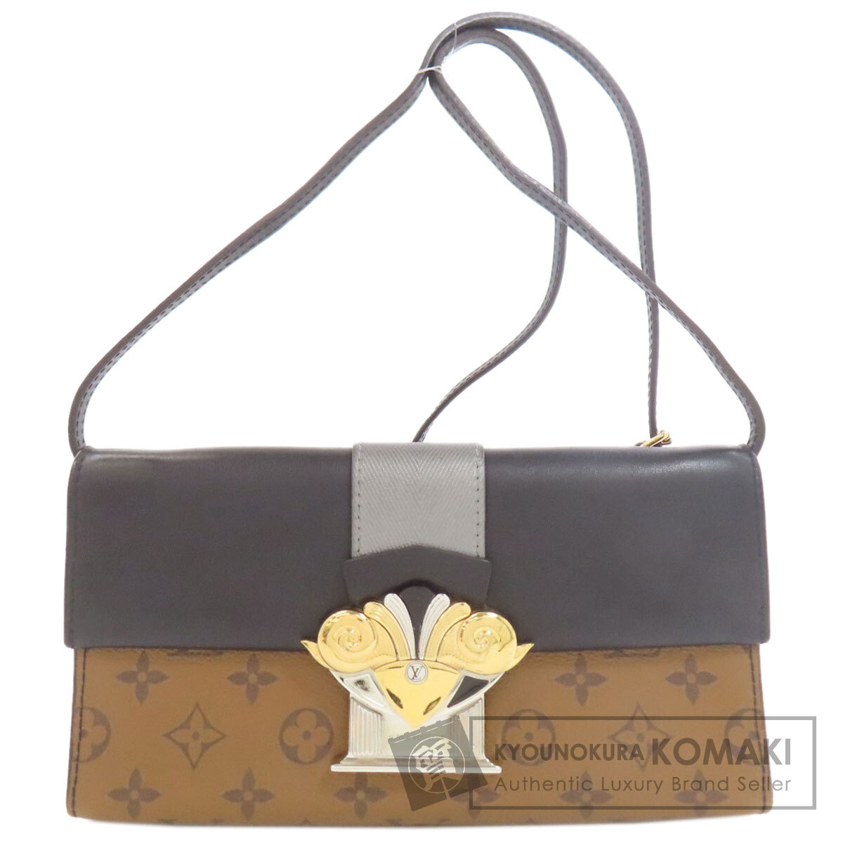ルイヴィトン M44101 ポシェット・コラム ショルダーバッグ モノグラムリバース レディース 【中古】【LOUIS VUITTON】