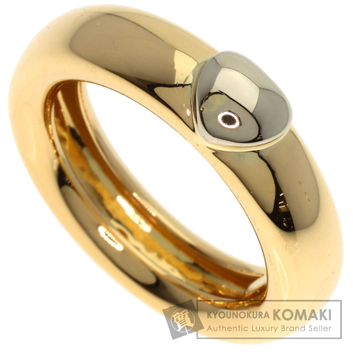 ティファニー フレンドシップ ハート リング・指輪 K18イエローゴールド/K18WG レディース 【中古】【TIFFANY&Co.】