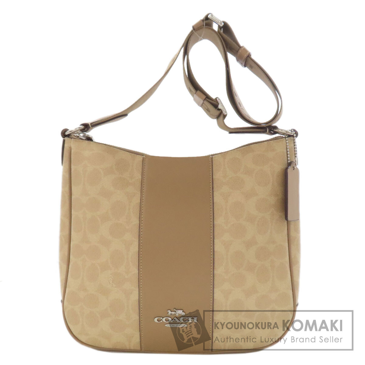 コーチ CZ183 エリー ファイル シグネチャー ショルダーバッグ PVC レディース 【中古】【COACH】