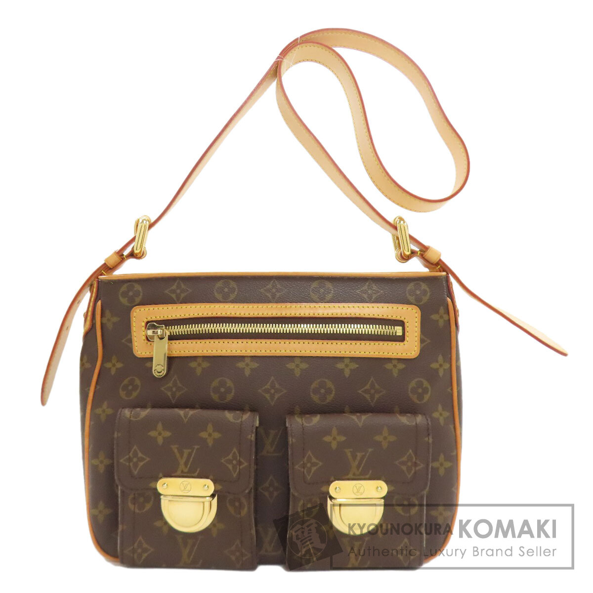 ルイヴィトン M40045 ハドソンGM ショルダーバッグ モノグラムキャンバス レディース 【中古】【LOUIS VUITTON】