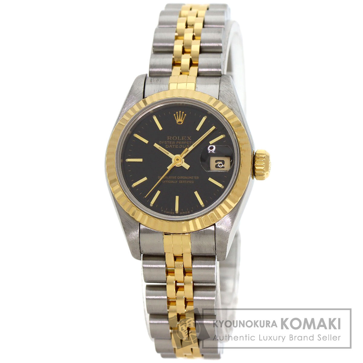 ロレックス 69173 デイトジャスト 腕時計 ステンレススチール/SSxK18YG/K18YG レディース 【中古】【ROLEX】|ブランド京の蔵小牧【最安挑戦!】