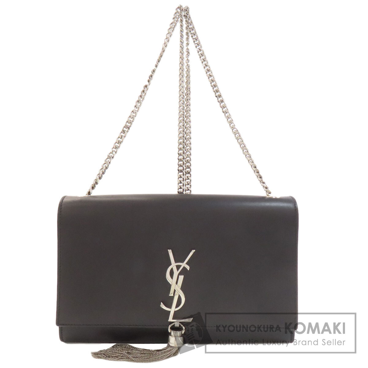 イヴ・サンローラン クラシック ケイト チェーンショルダー ショルダーバッグ カーフ レディース 【中古】【YVES SAINT LAURENT】