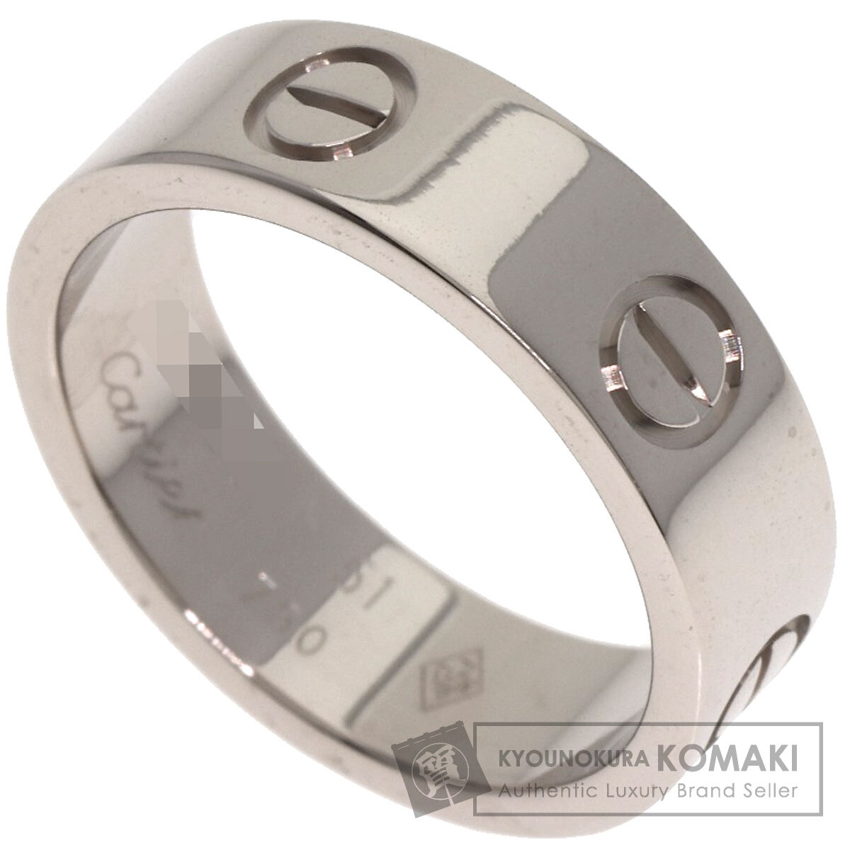 カルティエ ラブリング #51 リング・指輪 K18ホワイトゴールド レディース 【中古】【CARTIER】