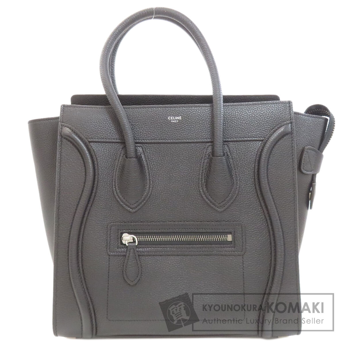 セリーヌ ラゲージマイクロ ハンドバック 子ウシ レディース 【中古】【CELINE】