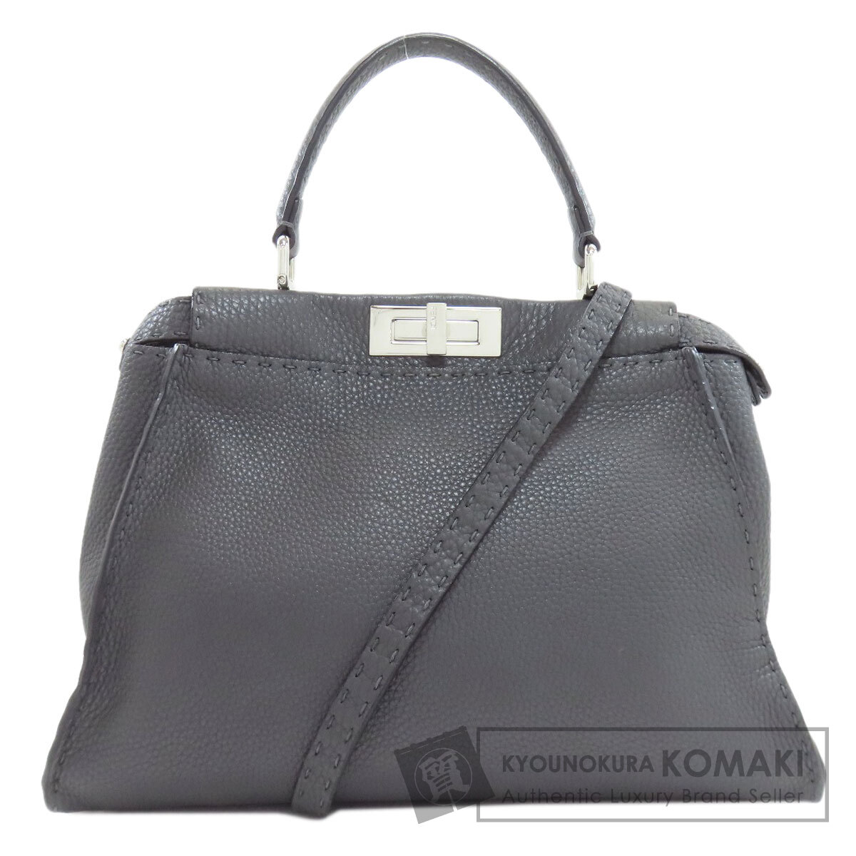 フェンディ ピーカブー セレリア 2WAY ハンドバック 子ウシ レディース 【中古】【FENDI】