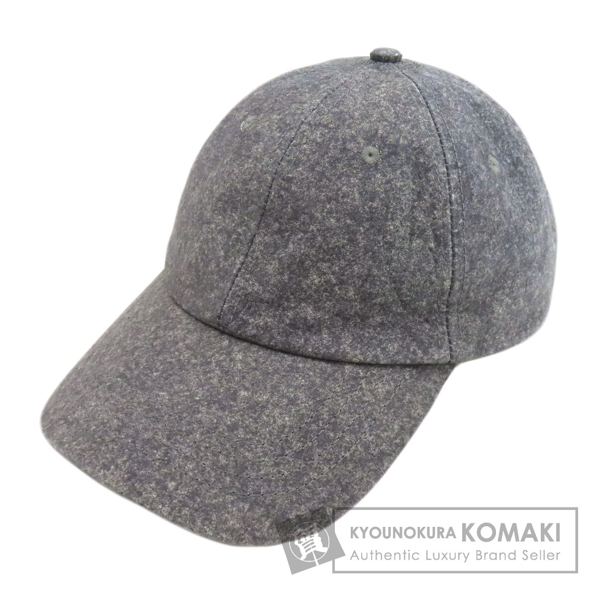 ボッテガヴェネタ フランネルプリント 帽子 レザー レディース 【中古】【BOTTEGA VENETA】