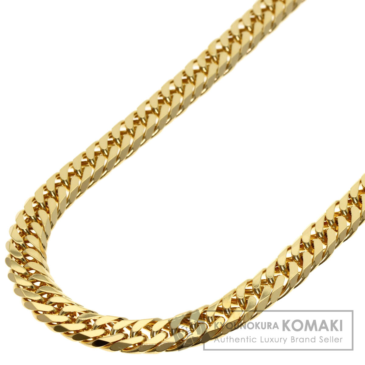 喜平 キヘイ 6面 ダブル ネックレス K18イエローゴールド 46.3g レディース 【中古】