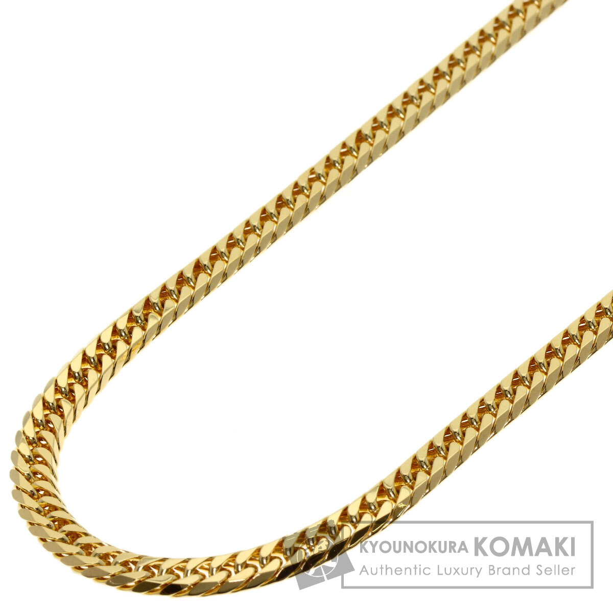 喜平 キヘイ 6面 ダブル ネックレス K18イエローゴールド 37.2g メンズ 【中古】