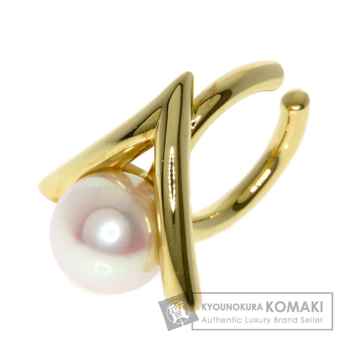 タサキ デインジャー クロウ アコヤパール 真珠 イヤーカフ イヤリング K18イエローゴールド レディース 【中古】【TASAKI】