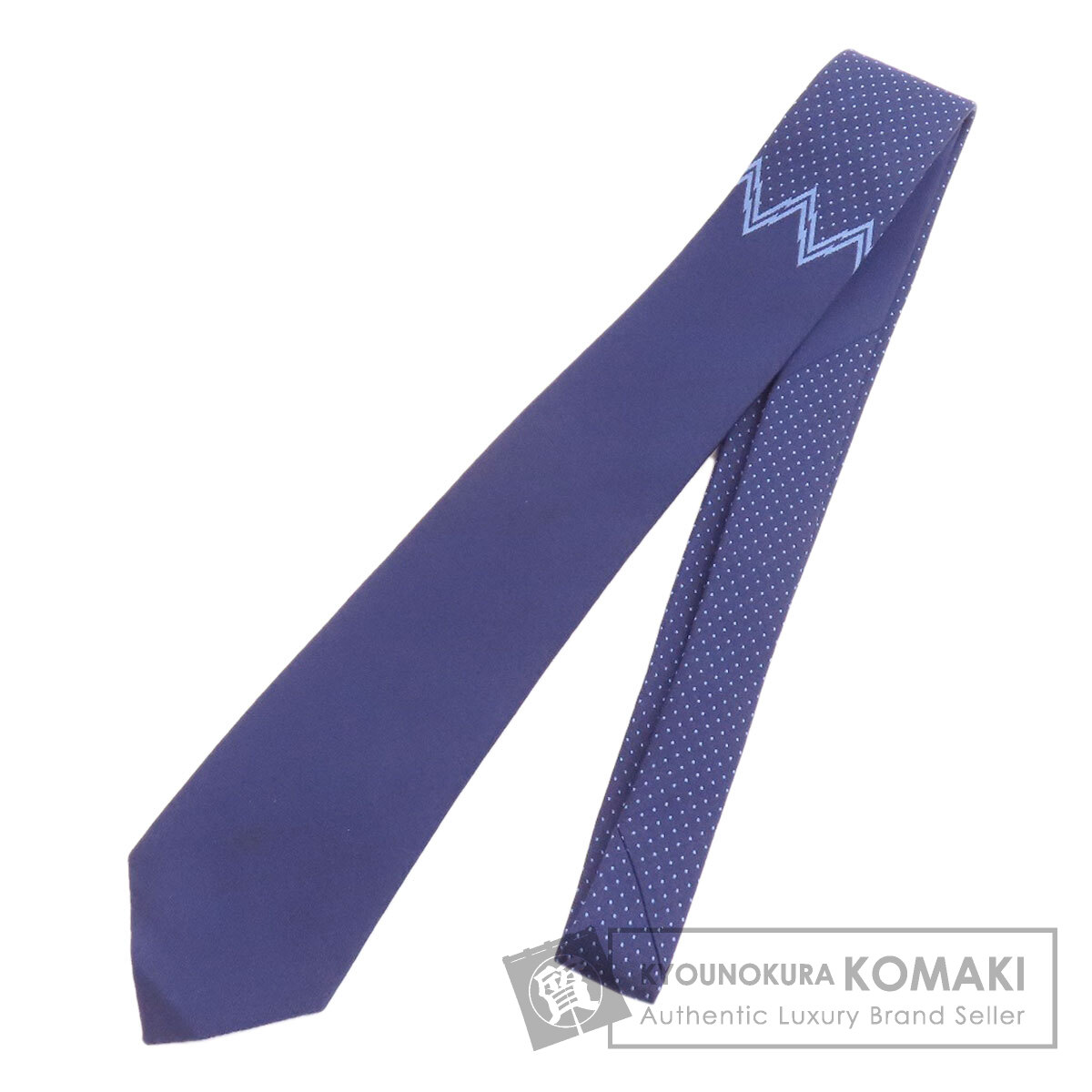エルメス ドット柄 ネクタイ シルク メンズ 【中古】【HERMES】