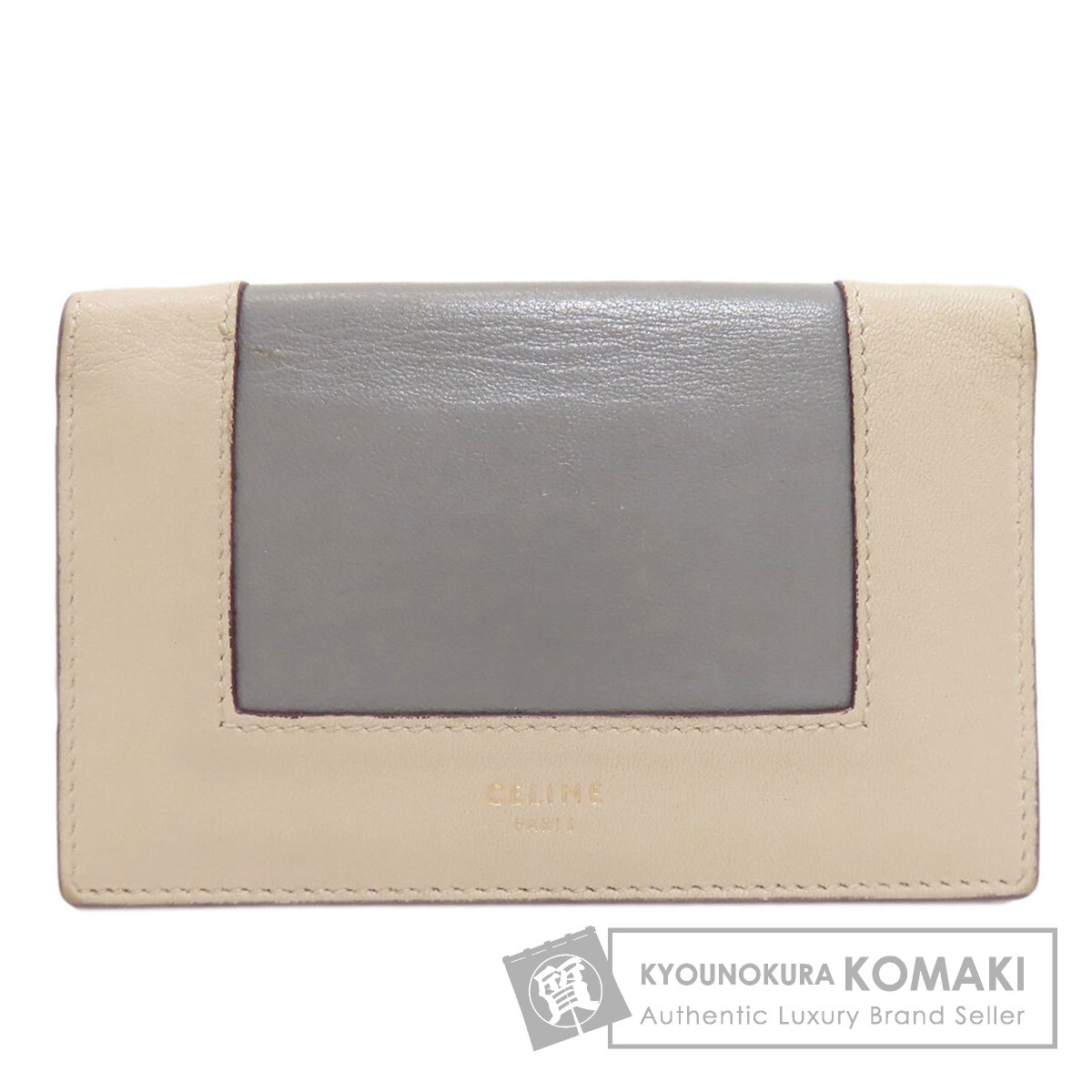 セリーヌ バイカラー 二つ折り財布(小銭入れあり) レザー レディース 【中古】【CELINE】|ブランド京の蔵小牧【最安挑戦!】