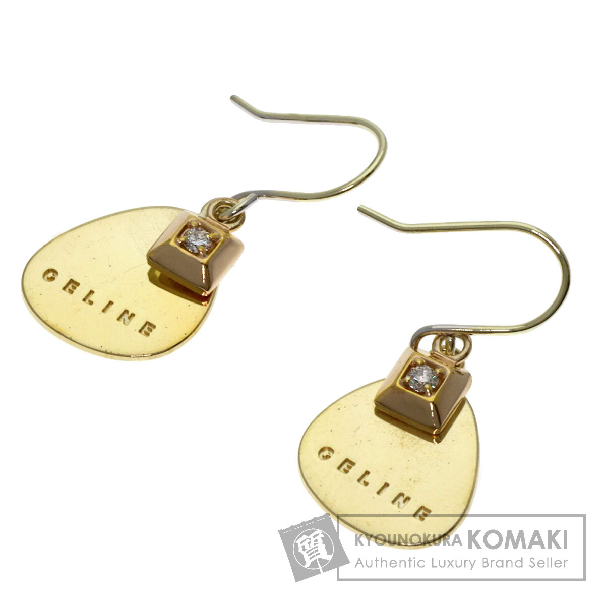 【片耳のみ】CELINE　マカダム ピアス ゴールドカラー 片耳のみ】CELINE マカダム ピアス ゴールドカラー 楽天市場】セリーヌ