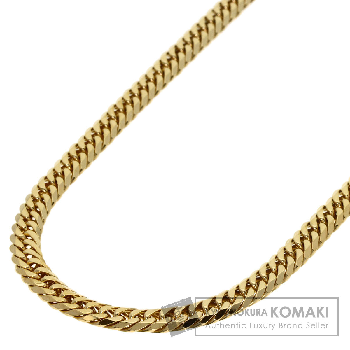 喜平 キヘイ 6面 ダブル ネックレス K18イエローゴールド 49.6g メンズ 【中古】