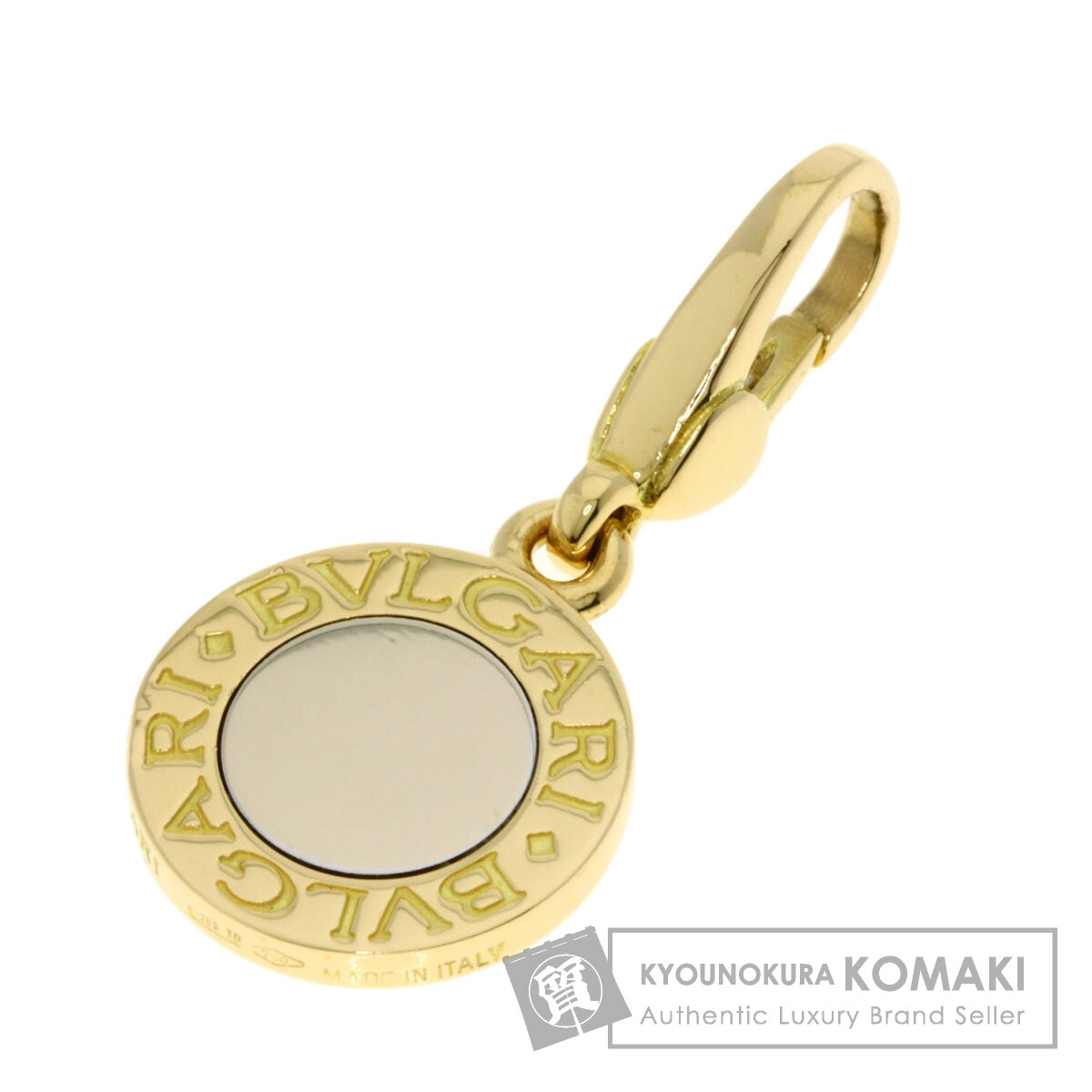 楽天市場】ブルガリ チャーム ペンダントトップ K18YG オニキス