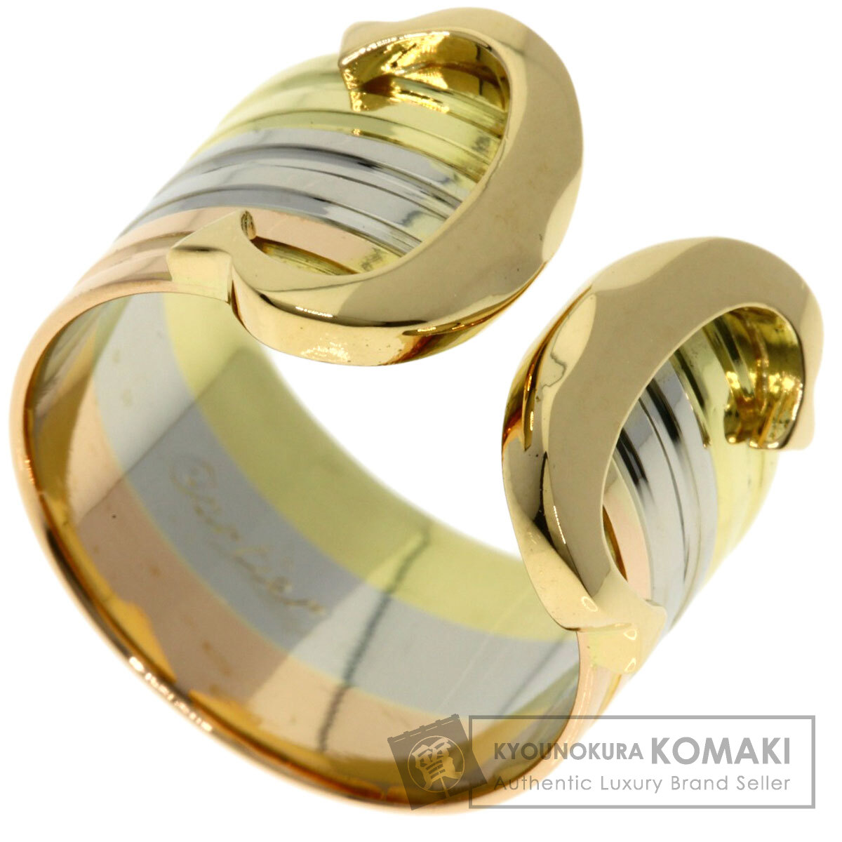 カルティエ C2リング #49 リング・指輪 K18イエローゴールド/K18WG/K18PG レディース 【中古】【CARTIER】|ブランド京の蔵小牧【最安挑戦!】