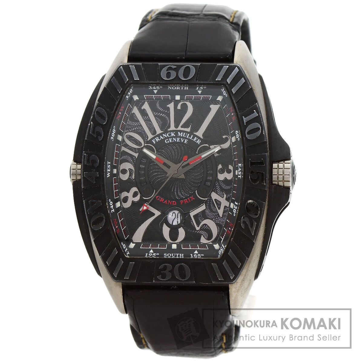 フランクミュラー 9900SCGP コンキスタドール グランプリ 腕時計 チタン/革 メンズ 【中古】【FRANCK MULLER】