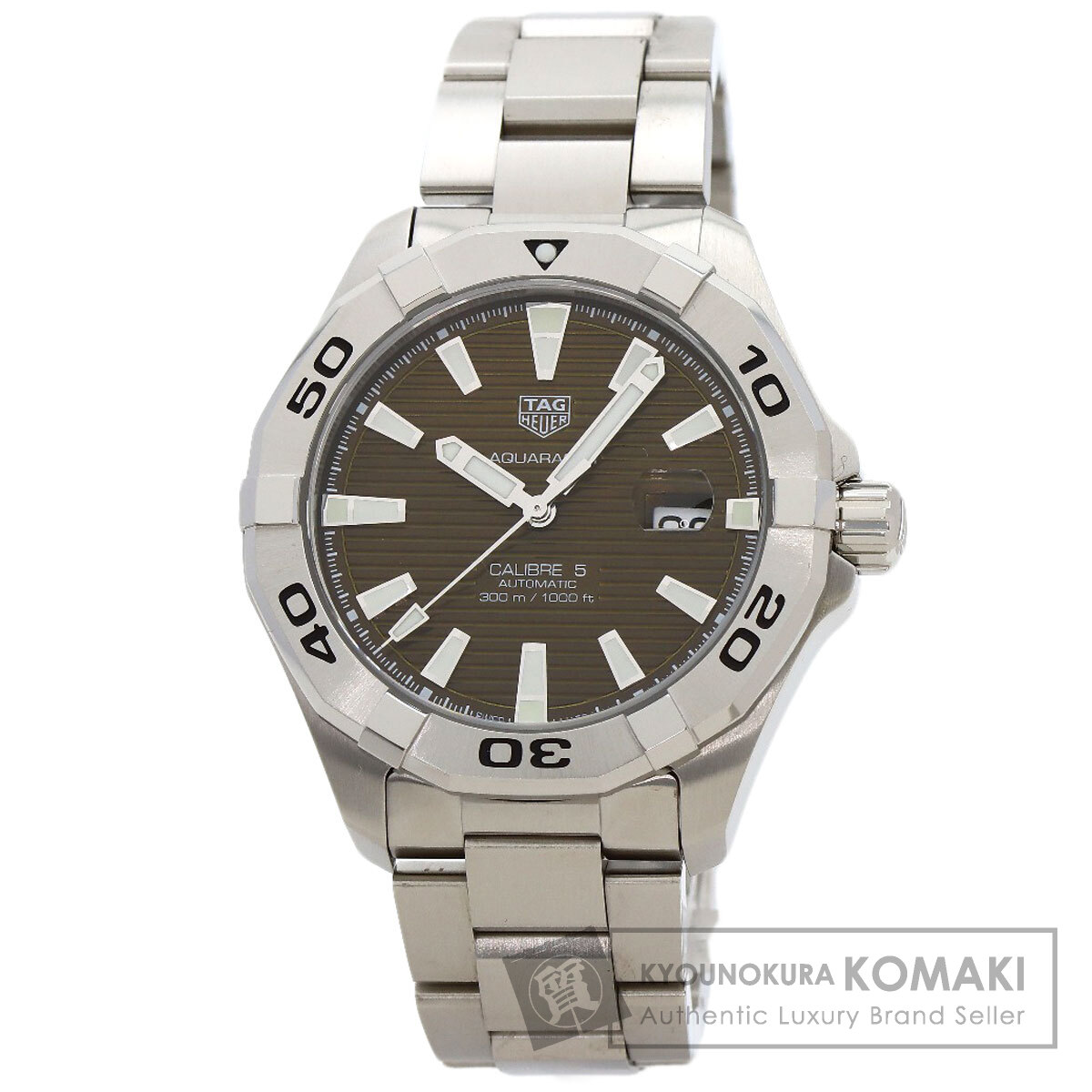 タグホイヤー WAY2018 アクアレーサー キャリバー5 ブラウン 腕時計 ステンレススチール/SS メンズ 【中古】【TAG HEUER】｜ブランド京の蔵小牧【最安挑戦！】