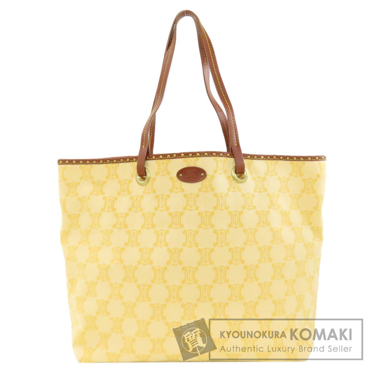 【Specialcoupon客体商いもの 6/5～6/11 0:59迄】セリーヌ マカダム柄 トートバッグ 帆布 レディース 【中古】【CELINE】