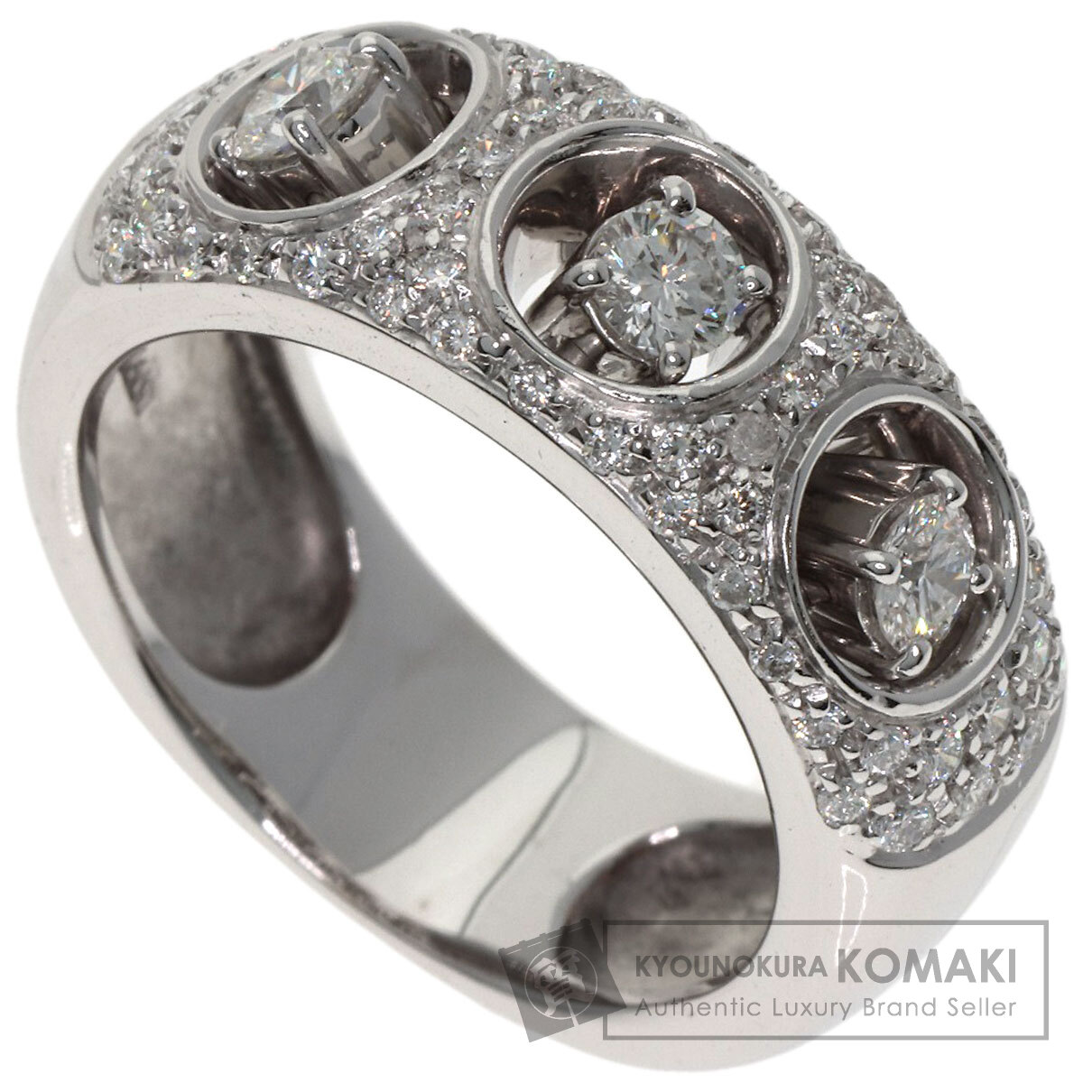 ダミアーニ ダイヤモンド リング・指輪 K18ホワイトゴールド レディース 【中古】【Damiani】