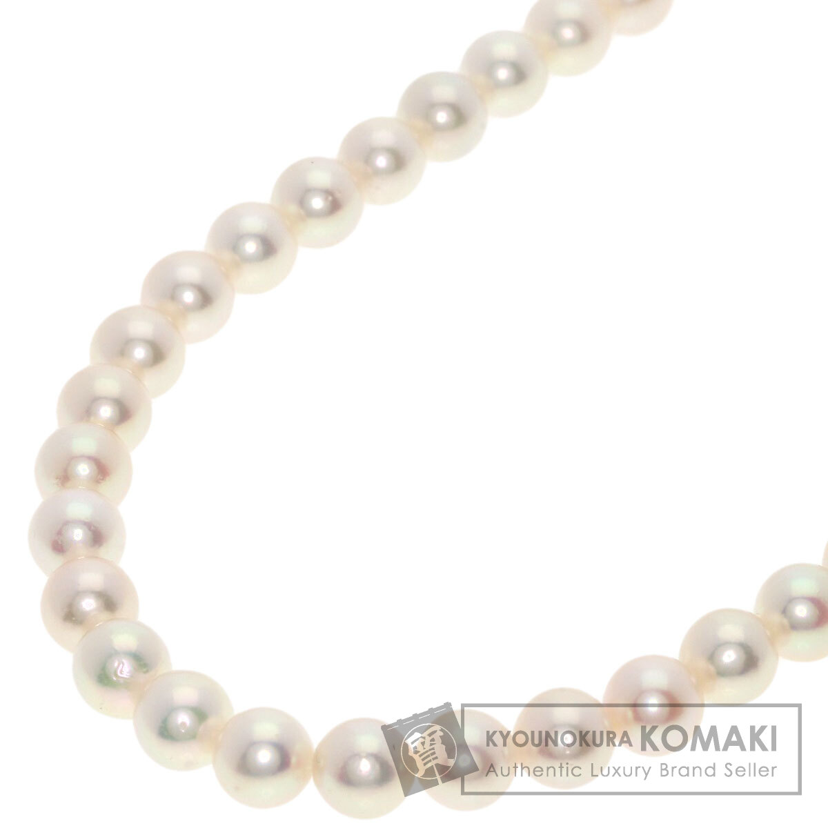 ミキモト ロングパール 真珠 ネックレス シルバー レディース 【中古】【MIKIMOTO】