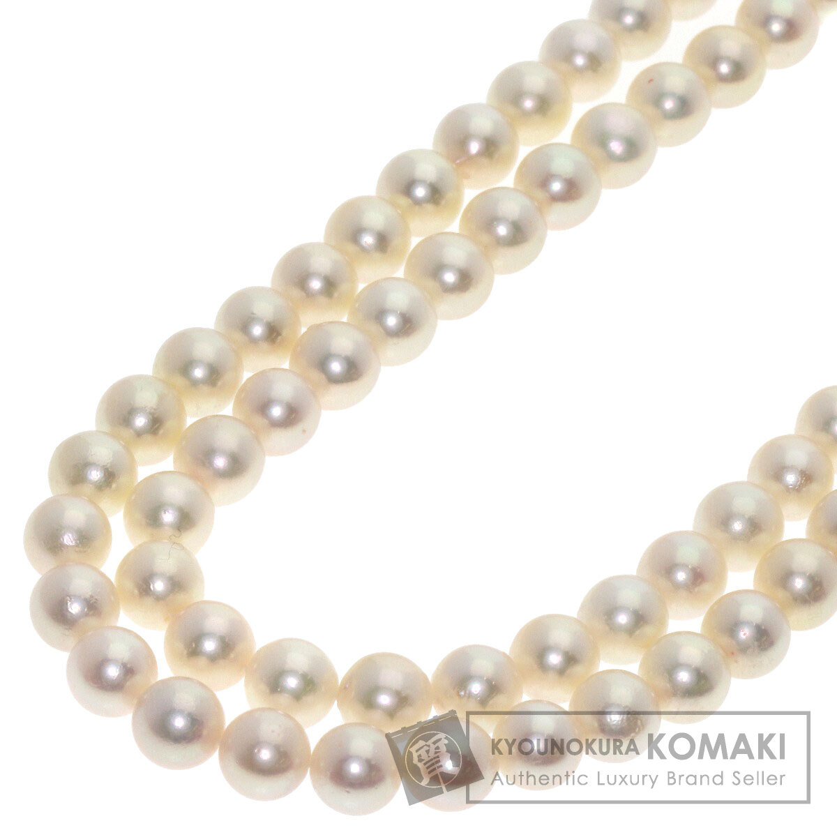 タサキ パール 真珠 ルビー 2連 ネックレス K14イエローゴールド レディース 【中古】【TASAKI】