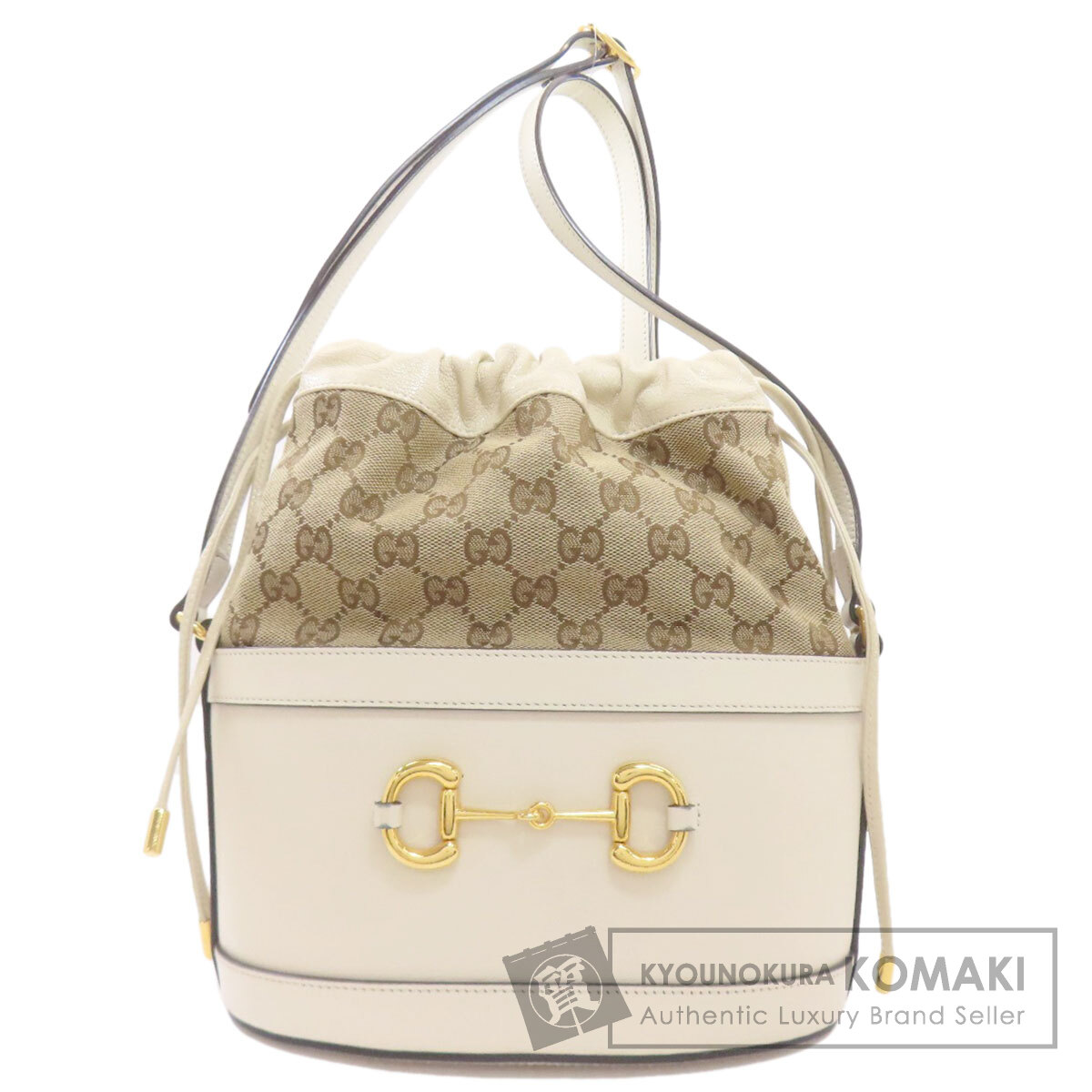 グッチ 602118 ホースビット バケットバッグ GG ショルダーバッグ キャンバス レディース 【中古】【GUCCI】|ブランド京の蔵小牧【最安挑戦!】