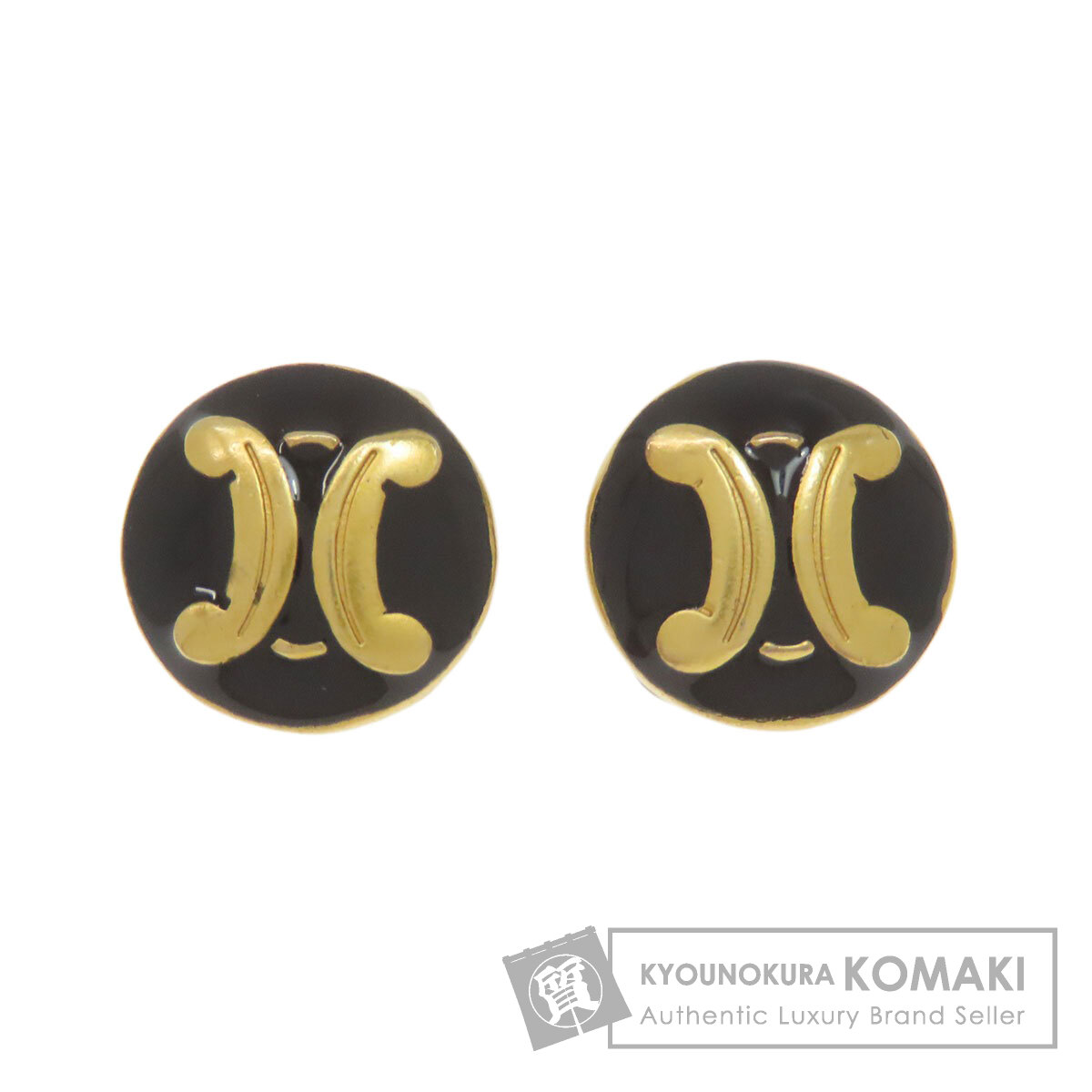 楽天市場】セリーヌ マカダム ダイヤモンド ピアス K18イエロー