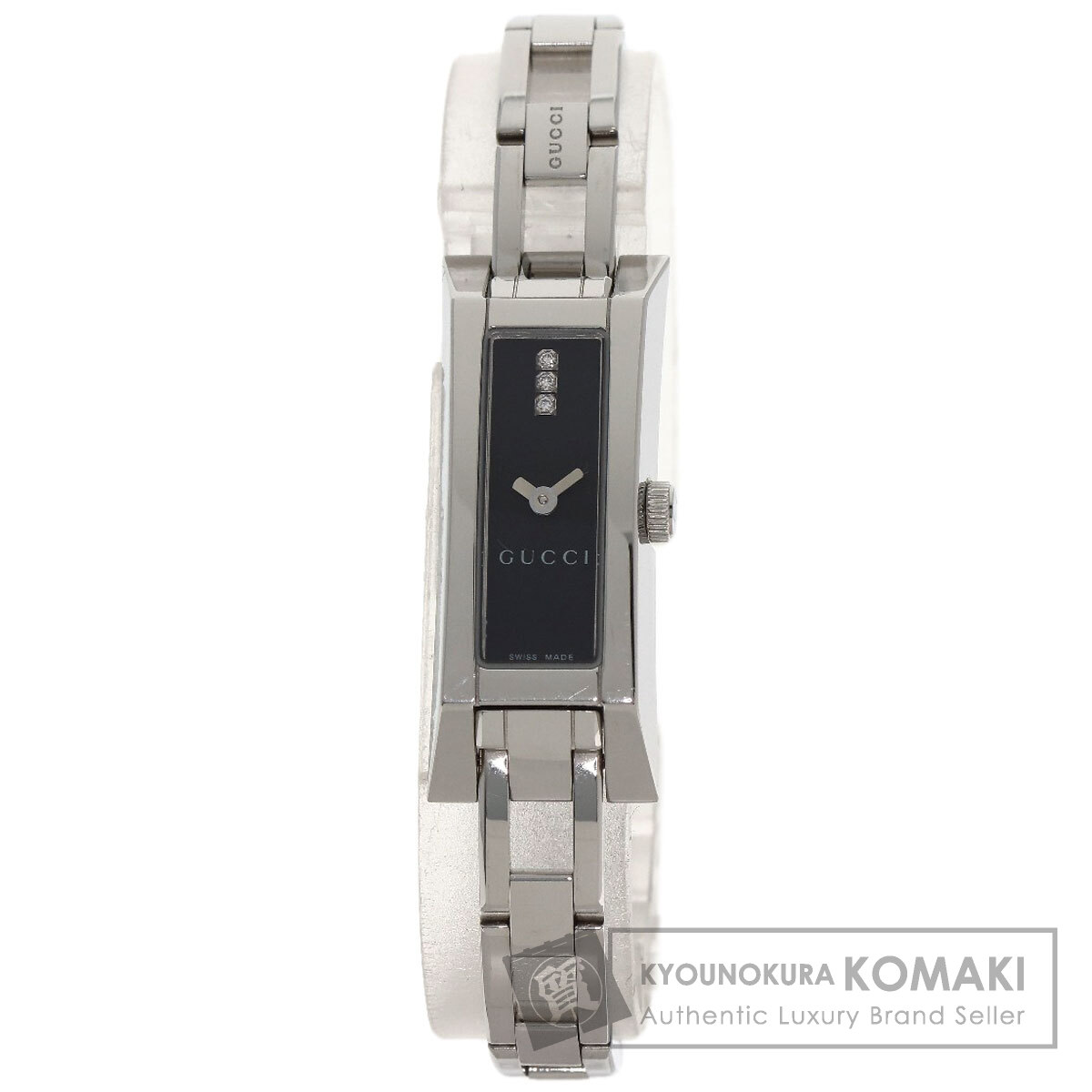 グッチ YA110 3P ダイヤモンド 腕時計 ステンレススチール/SS レディース 【中古】【GUCCI】