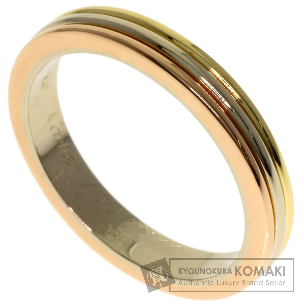 カルティエ スリーカラー #49 リング・指輪 K18イエローゴールド/K18WG/K18PG レディース 【中古】【CARTIER】
