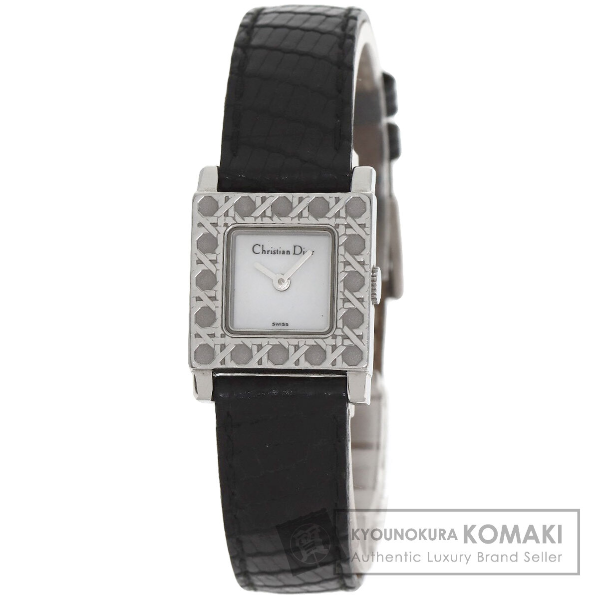 クリスチャンディオール D60-100 ラ パリジェンヌ 腕時計 ステンレススチール/リザード レディース 【中古】【CHRISTIAN DIOR】