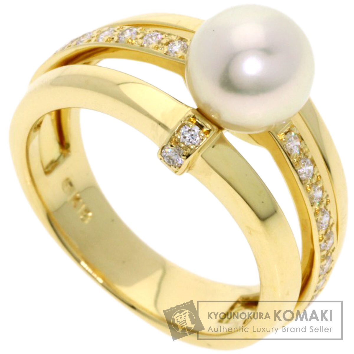楽天市場】ミキモト 指輪 K18 パール ダイヤ リング 10.5号 パール
