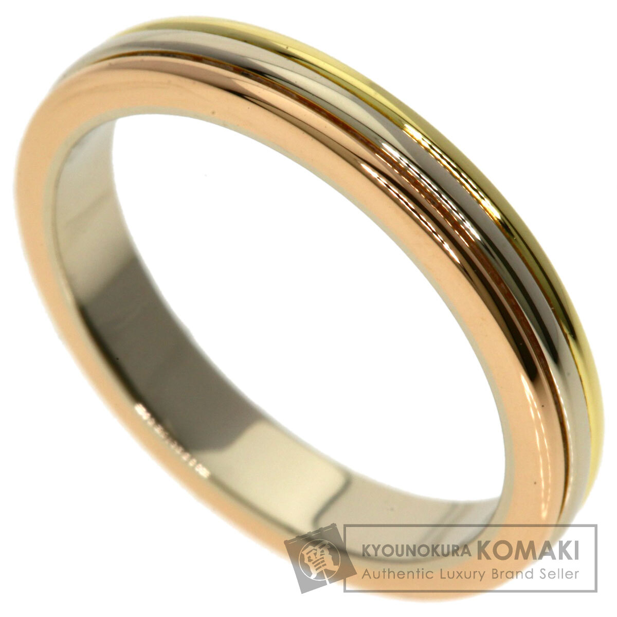 カルティエ スリーカラー #48 リング・指輪 K18イエローゴールド/K18PG/K18WG レディース 【中古】【CARTIER】