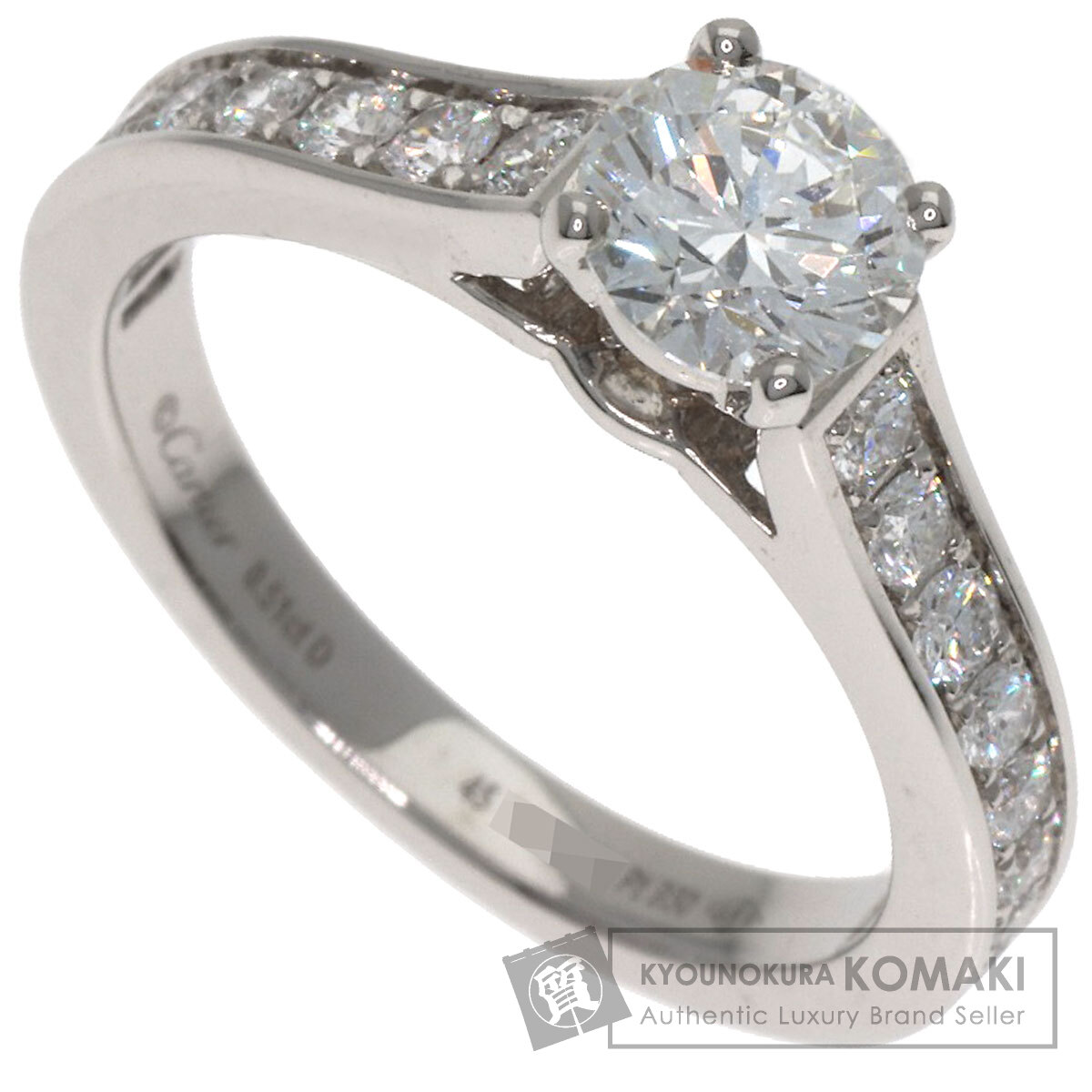 カルティエ ソリテール ダイヤモンド #45 リング・指輪 プラチナPT950 レディース 【中古】【CARTIER】｜ブランド京の蔵小牧