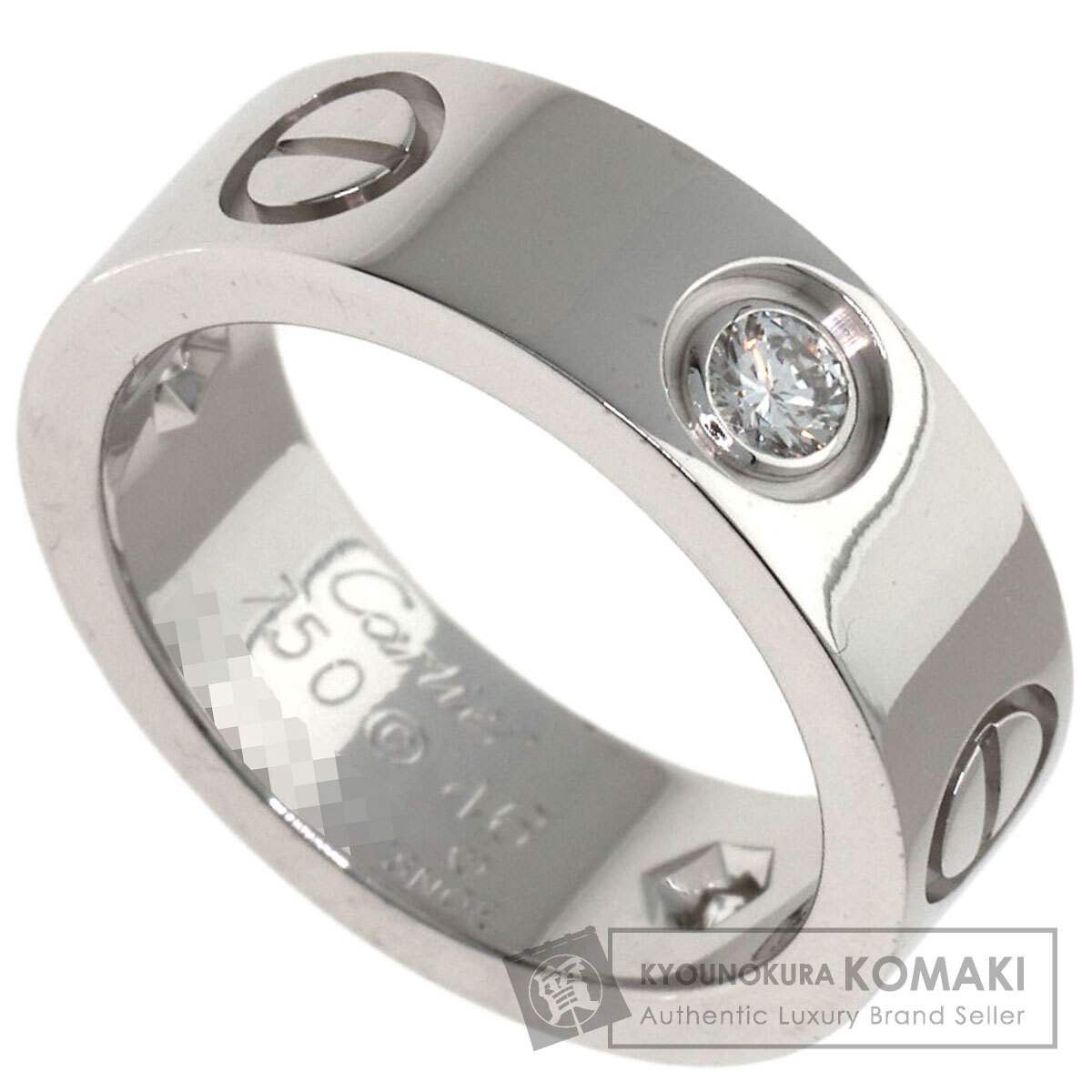 カルティエ ラブリング ハーフ ダイヤモンド #46 リング・指輪 K18ホワイトゴールド レディース 【中古】【CARTIER】｜ブランド京の蔵小牧