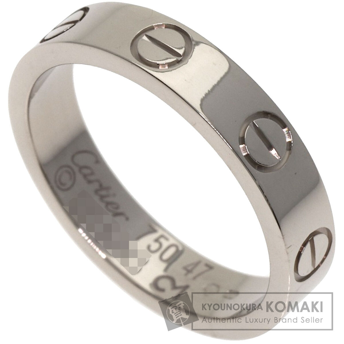 カルティエ ミニラブリング #47 リング・指輪 K18ホワイトゴールド レディース 【中古】【CARTIER】