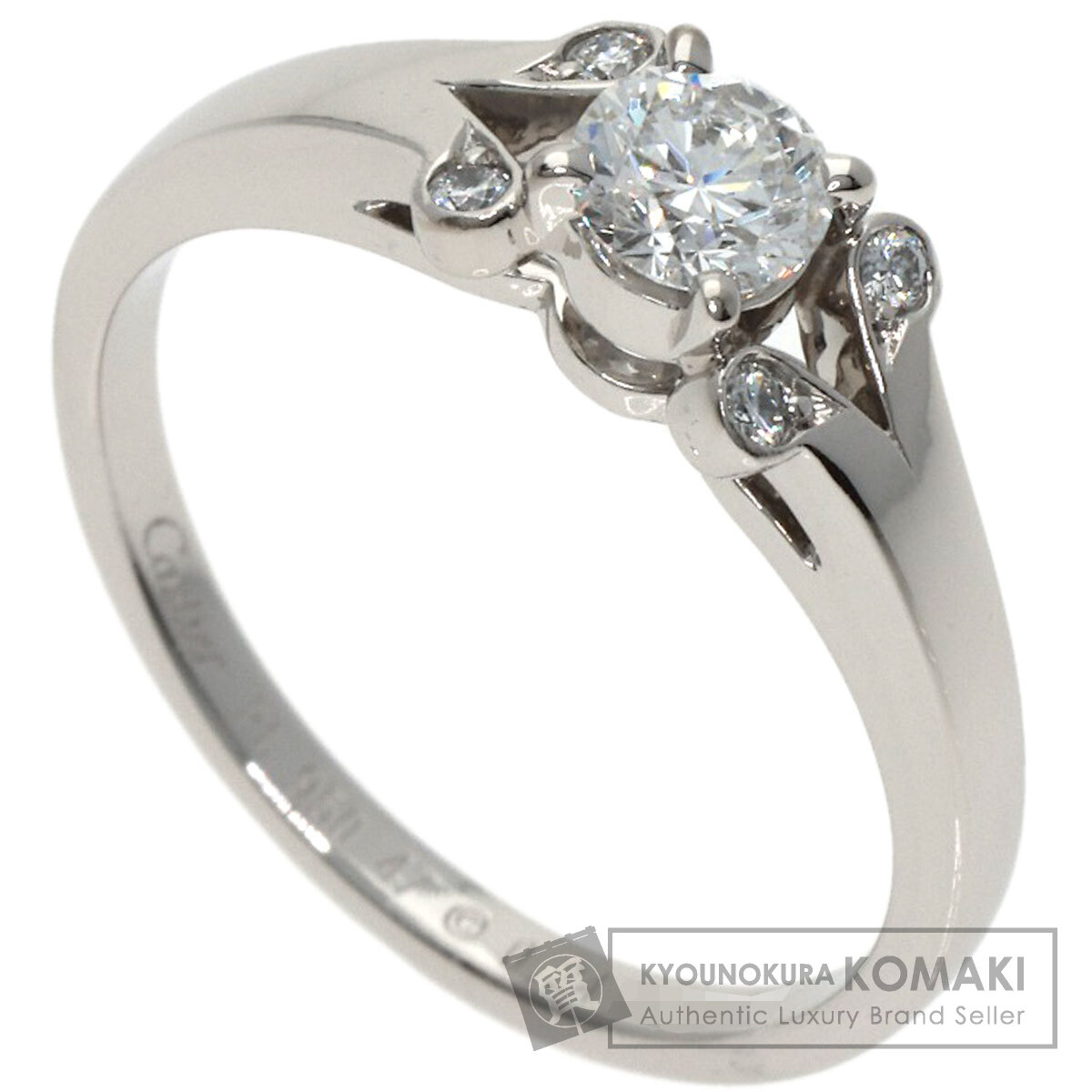 カルティエ バレリーナ ダイヤモンド #47 リング・指輪 プラチナPT950 レディース 【中古】【CARTIER】