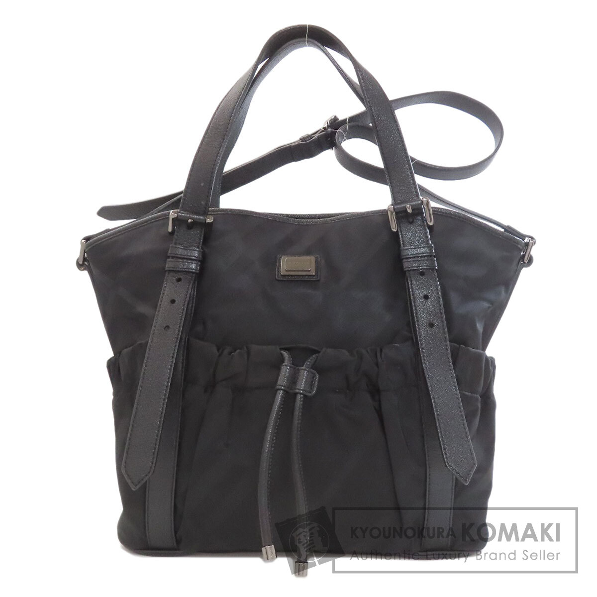 バーバリー ブルーレーベル　トートバッグ　ノバチェック　ナイロンレザー　黒　舟形 楽天市場】【BURBERRY BLUE LABEL】バーバリー ブルーレーベル 舟形