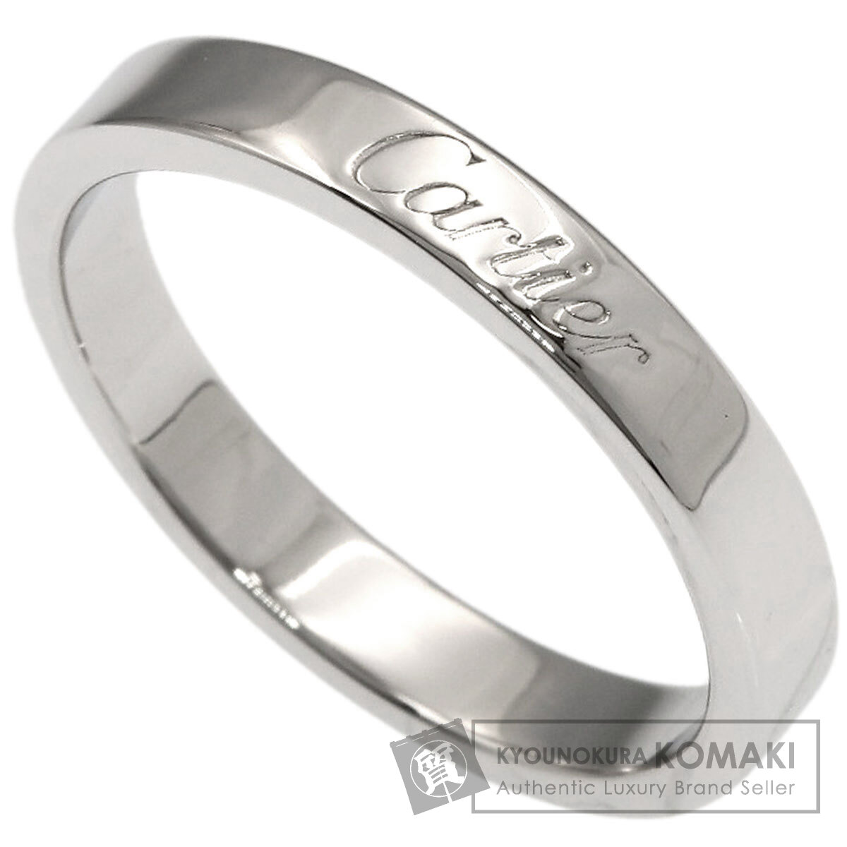 カルティエ フラットバンド #52 リング・指輪 プラチナPT950 レディース 【中古】【CARTIER】｜ブランド京の蔵小牧【最安挑戦！】