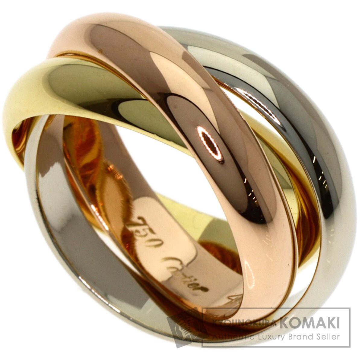 楽天市場】カルティエ トリニティリング XS #48 リング・指輪 K18