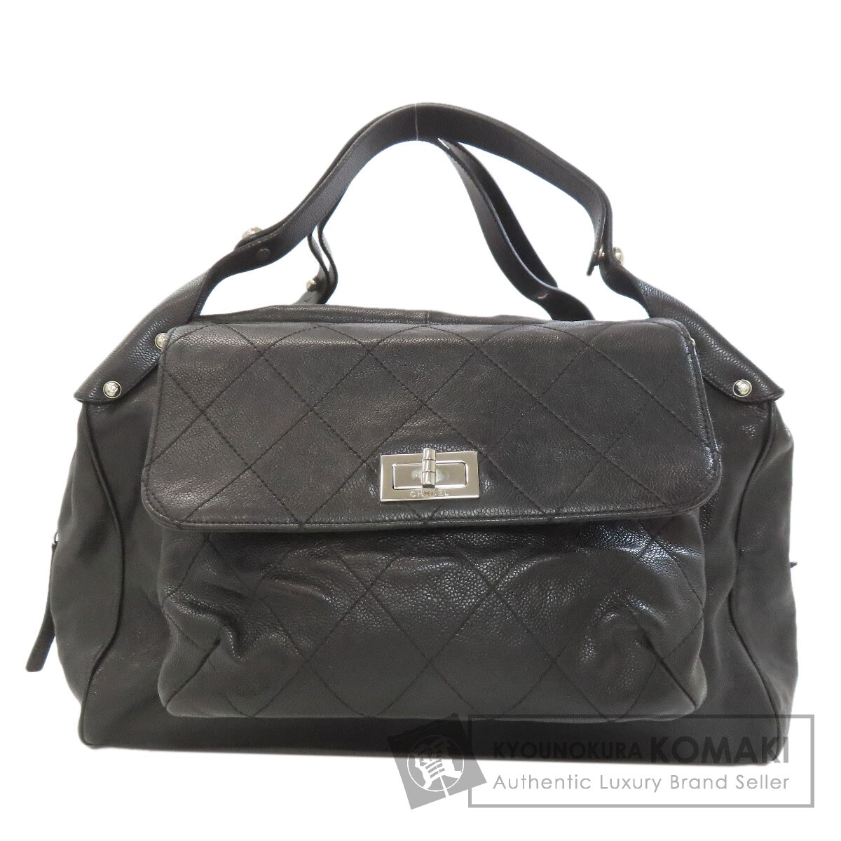 シャネル マトラッセ しろがね色金具 トートバッグ グレインド カーフスキン レディース 【中古】【CHANEL】