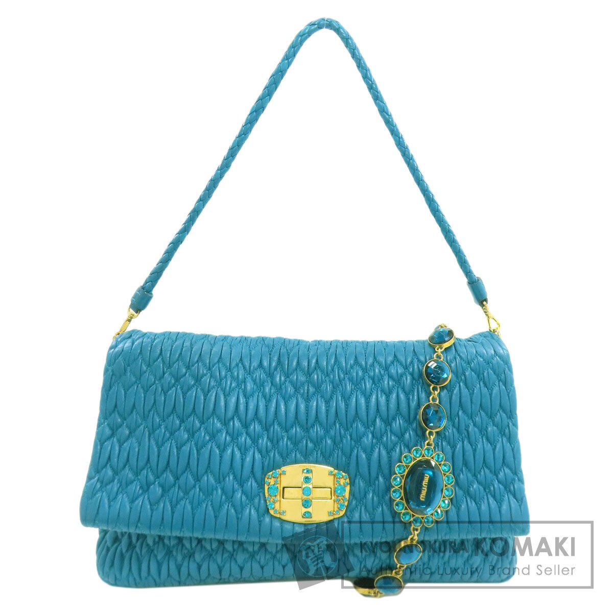 ミュウミュウ ワンショルダー マテラッセ ショルダーバッグ カーフ レディース 【中古】【MIUMIU】