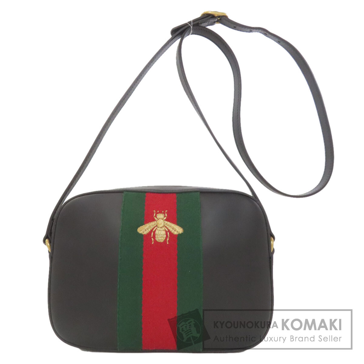 グッチ 412008 ウェビングライン ショルダーバッグ 帆布 レディース 【中古】【GUCCI】