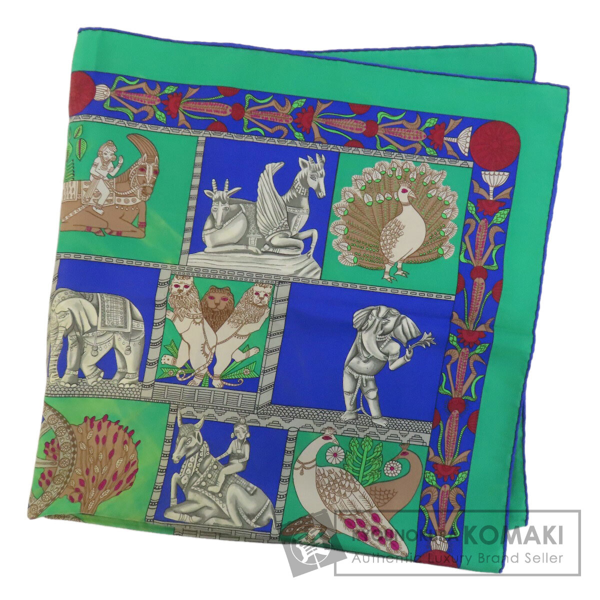 エルメス カレ90 トラナ スカーフ シルク レディース 【中古】【HERMES】