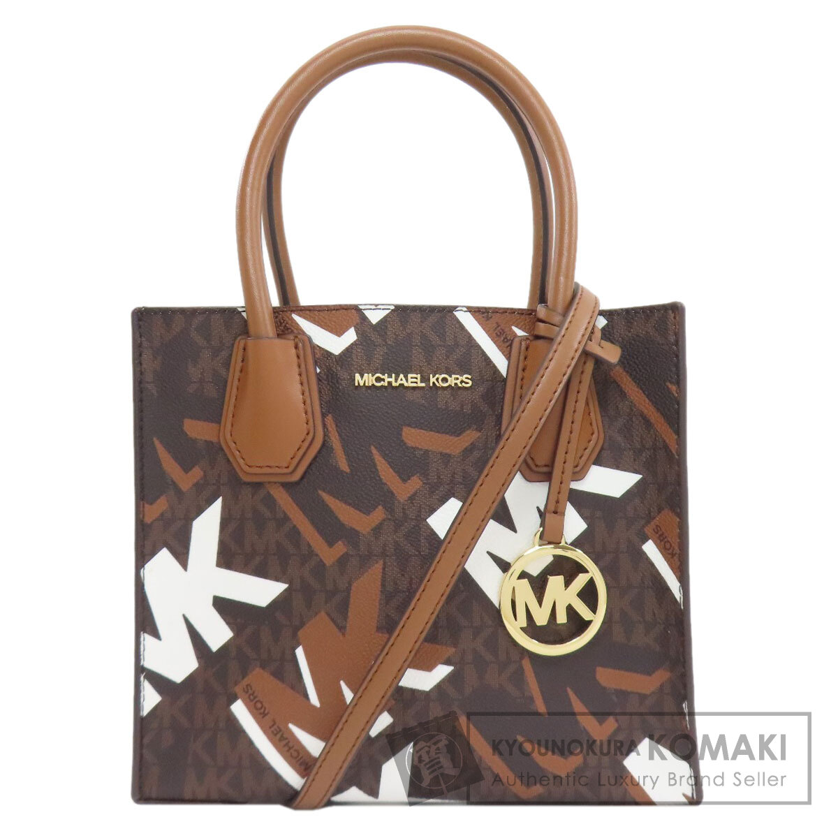 マイケル授業計画 MK書き判 2WAY ハンドバック PVC レディース 【中古】【Michael Kors】 ハンドバッグ-バッグ-レディースバッグ