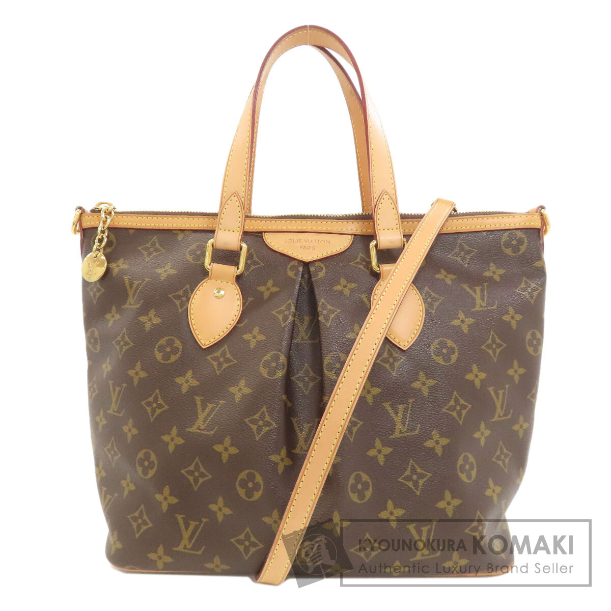 ルイヴィトン M40145 パレルモPM トートバッグ モノグラム帆布 レディース 【中古】【LOUIS VUITTON】