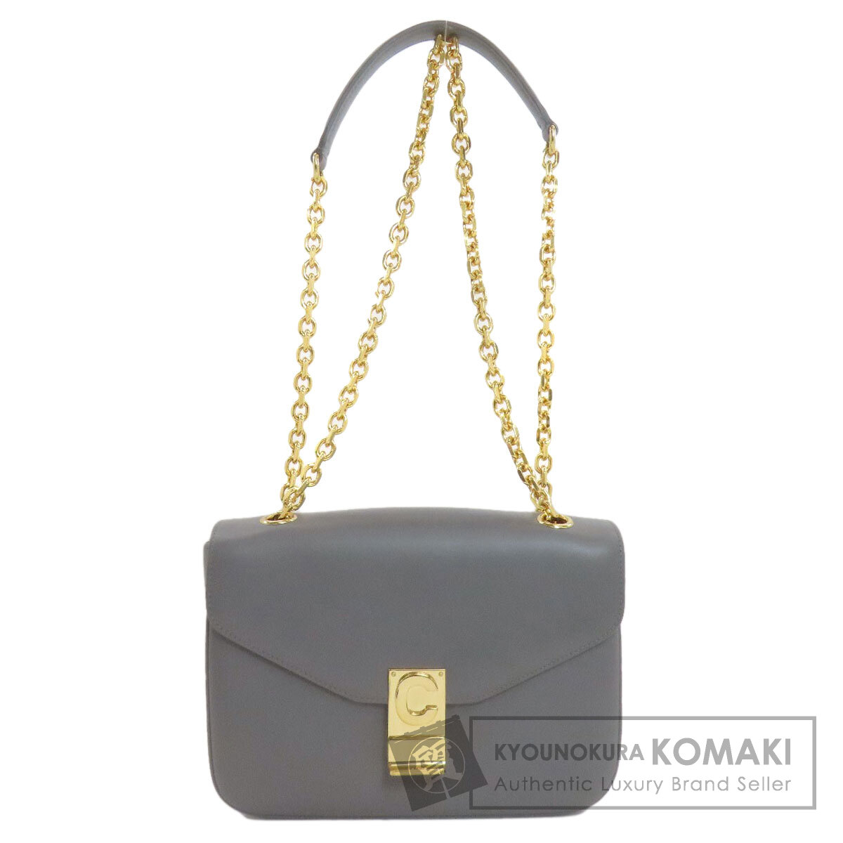 セリーヌ ミディアム C セー ショルダーバッグ カーフ レディース 【中古】【CELINE】