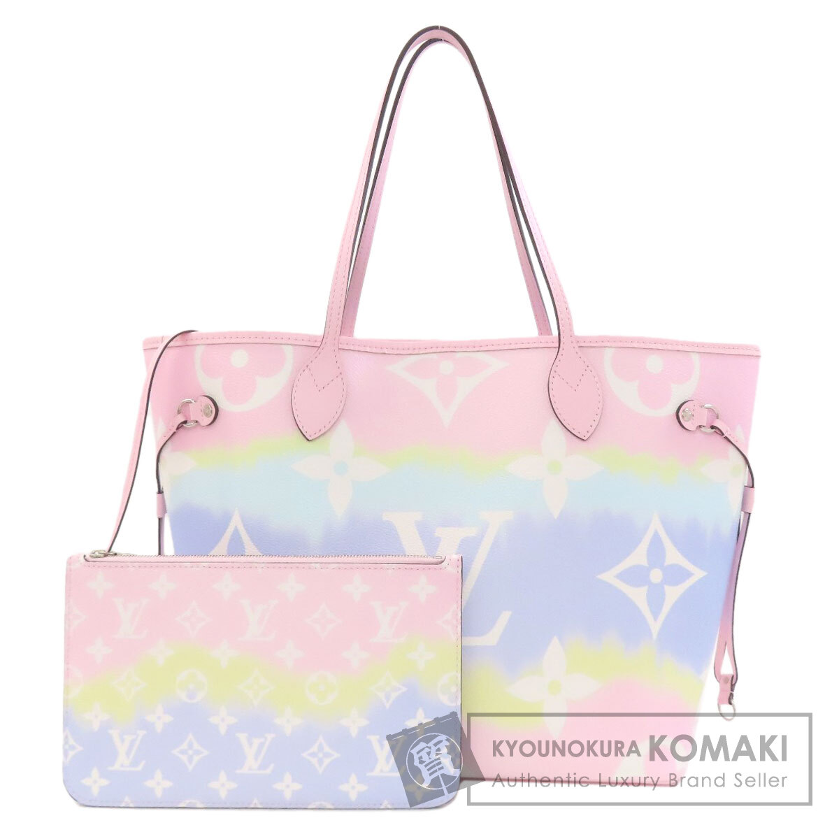 ルイヴィトン M45270 ネヴァーフルMM エスカル トートバッグ 子ウシ レディース 【中古】【LOUIS VUITTON】