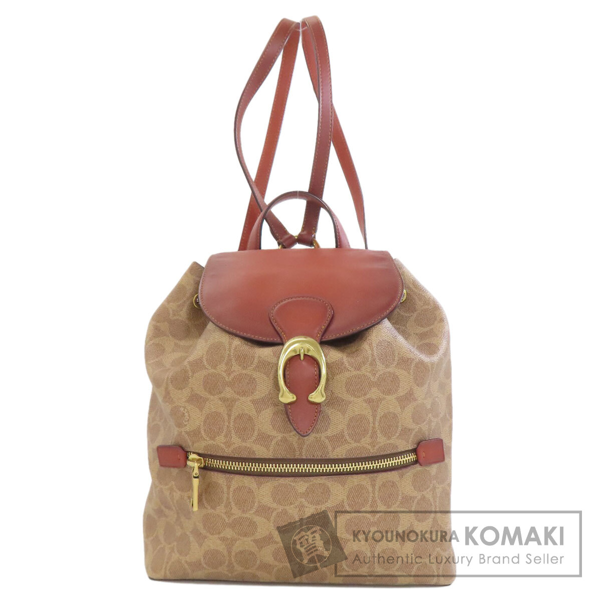 コーチ 68563 シグネチャー リュック・デイパック PVC/レザー レディース 【中古】【COACH】